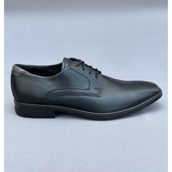ECCO Melbourne Derby Dress Leather Shoes Black Men\'s 8-8.5 US Size NEW main image 10